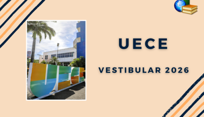 Provas do Vestibular 2026 da UECE acontecem em duas fases.Crédito da Imagem: Divulgação / UECE