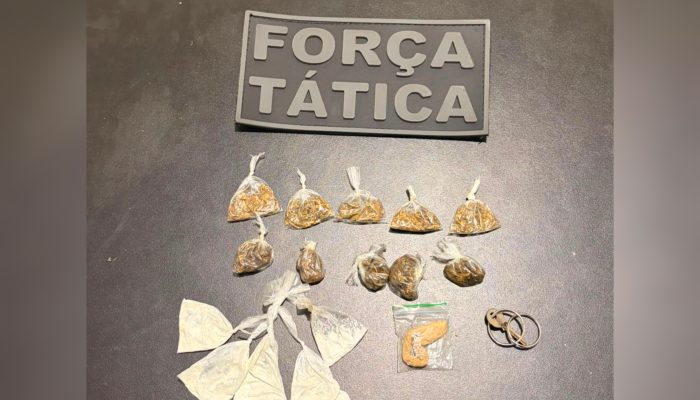 Força Tática Apreende Adolescente com Drogas na Expofeira