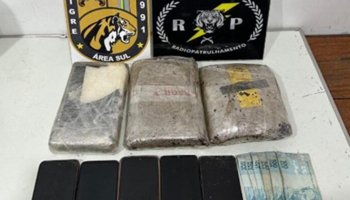 Ação do 1º Batalhão resulta em prisão de criminoso reincidente com drogas