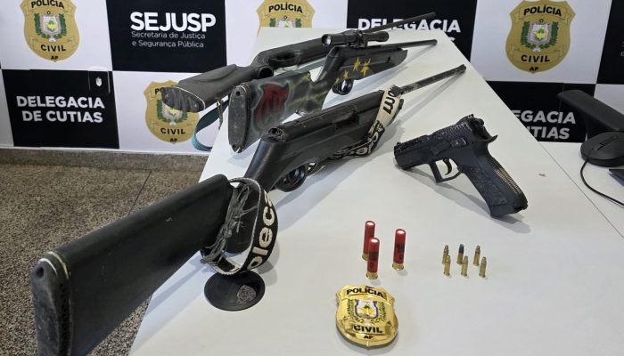 Operação Policial em Cutias do Araguari Apreende Armas e Simulacros