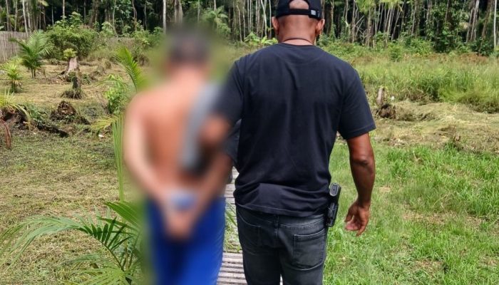 PC AP Prende Suspeito de Estupro de Vulnerável Contra Enteada em Santana