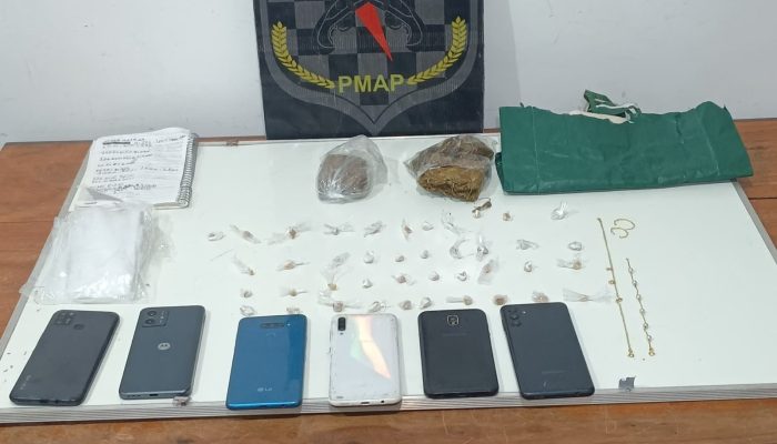 PM Apreende Drogas e Prende Jovem em Ponto de Tráfico em Macapá