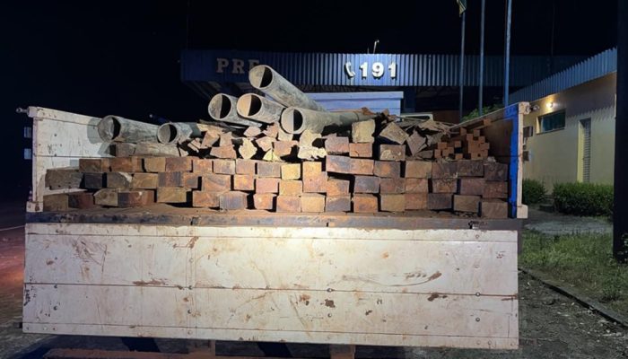PRF Apreende 4,62 M³ de Madeira Ilegal na BR-156